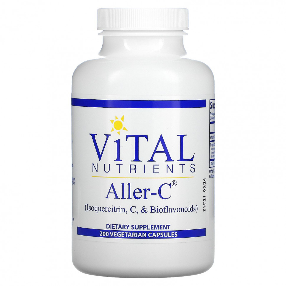 Vital Nutrients, Aller-C, 200 вегетарианских капсул VNU-52421