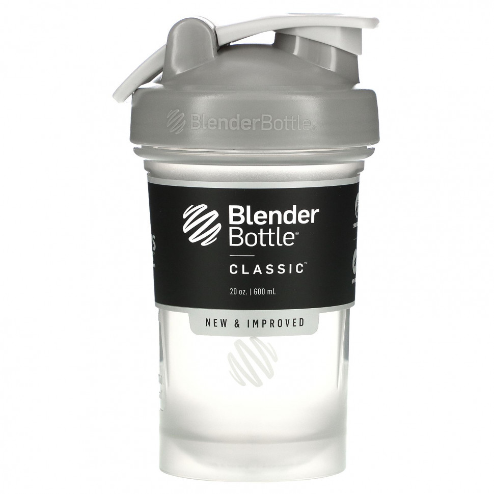 Blender Bottle, Classic With Loop, классический шейкер с петелькой, серый, 600 мл (20 унций) Сандеса SDS-05722