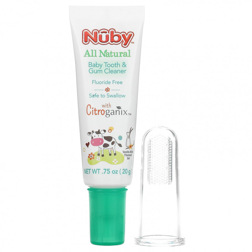 Dr. Talbot's, All Natural Baby Tooth & Gum Cleaner, 0m+, Vanilla Milk Flavored Gel, 0.75 oz (20 g) TAL-17575