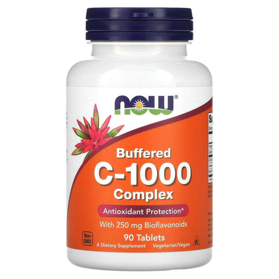 NOW Foods, Буферизованный комплекс C-1000, 90 таблеток NOW-00700