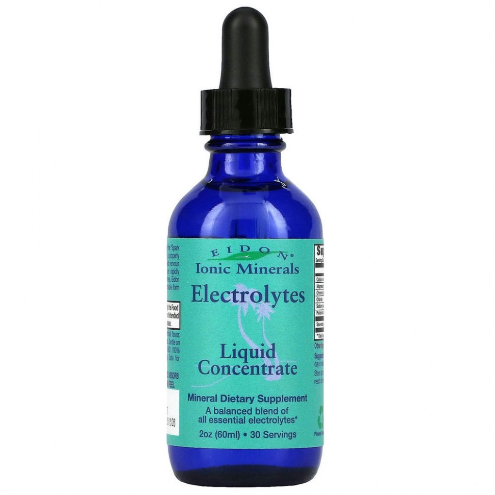 Eidon Mineral Supplements, Electrolytes, Liquid Concentrate, 2 fl. oz. (60 ml.) Эйдон Минерал Саплиментс EID-00040