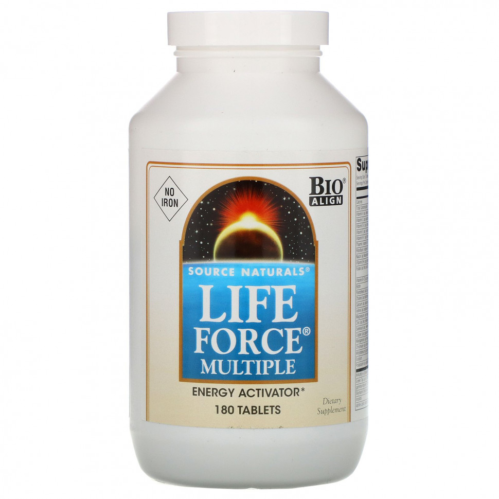 Source Naturals, Life Force Multiple, без железа, 180 таблеток SNS-00044