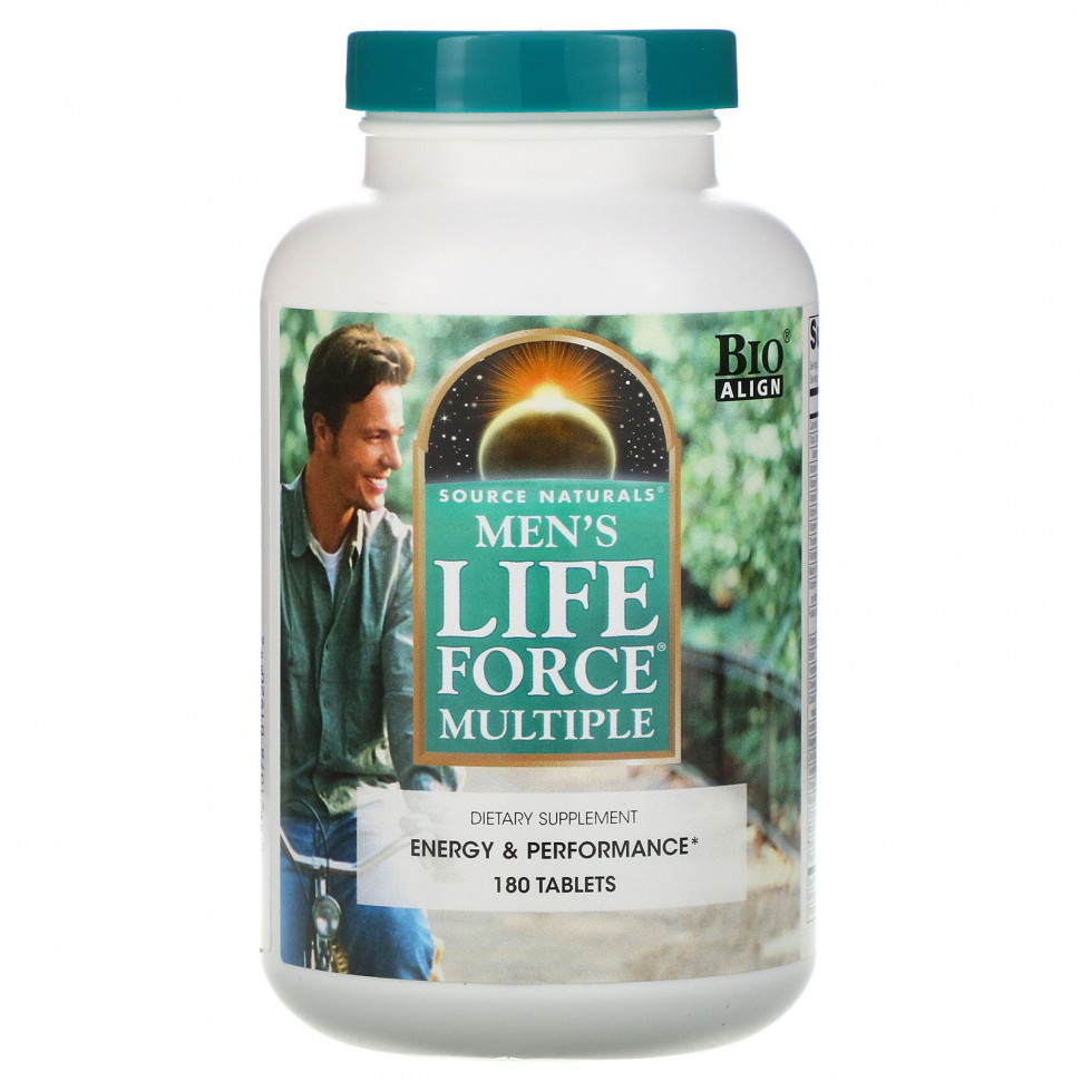 Source Naturals, Men's Life Force Multiple, 180 таблеток SNS-01920