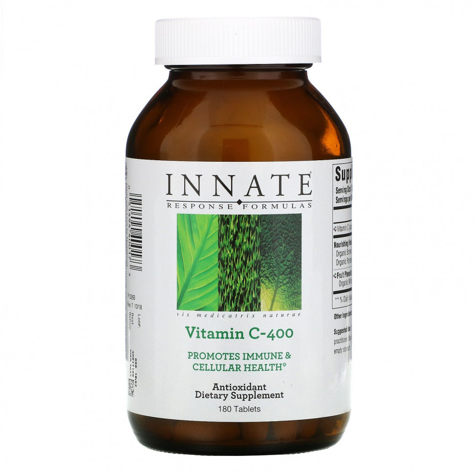 Innate Response Formulas, Vitamin C-400, 180 таблеток Иннэйт Респонс формулас INN-40017