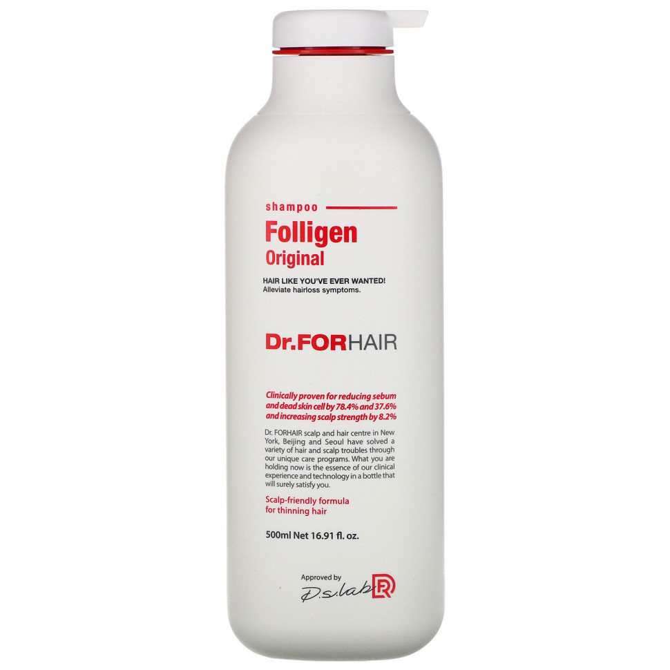 Dr.ForHair, Folligen, шампунь, 500 мл (16,91 жидк. унции) DHR-53103