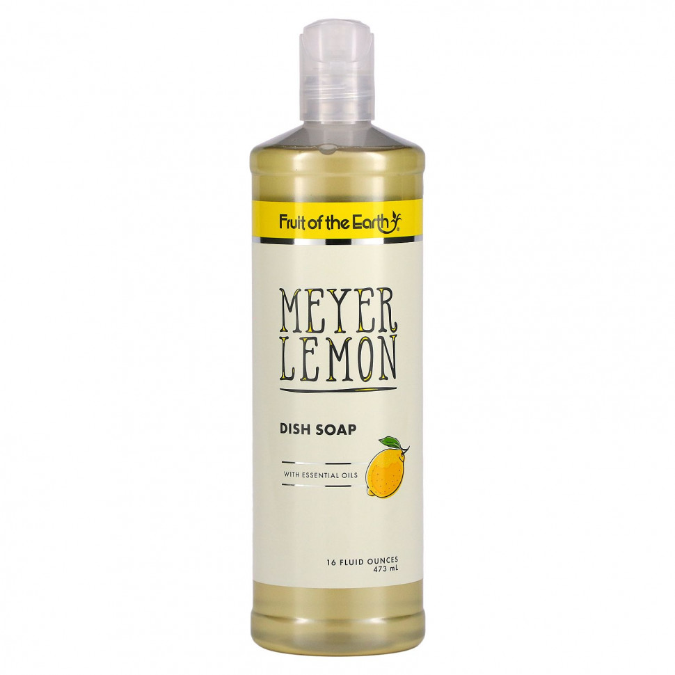 Fruit of the Earth, Meyer Lemon, жидкость для мытья посуды, 473 мл (16 жидк. унций) Фрут оф де Ёрт FOE-37841
