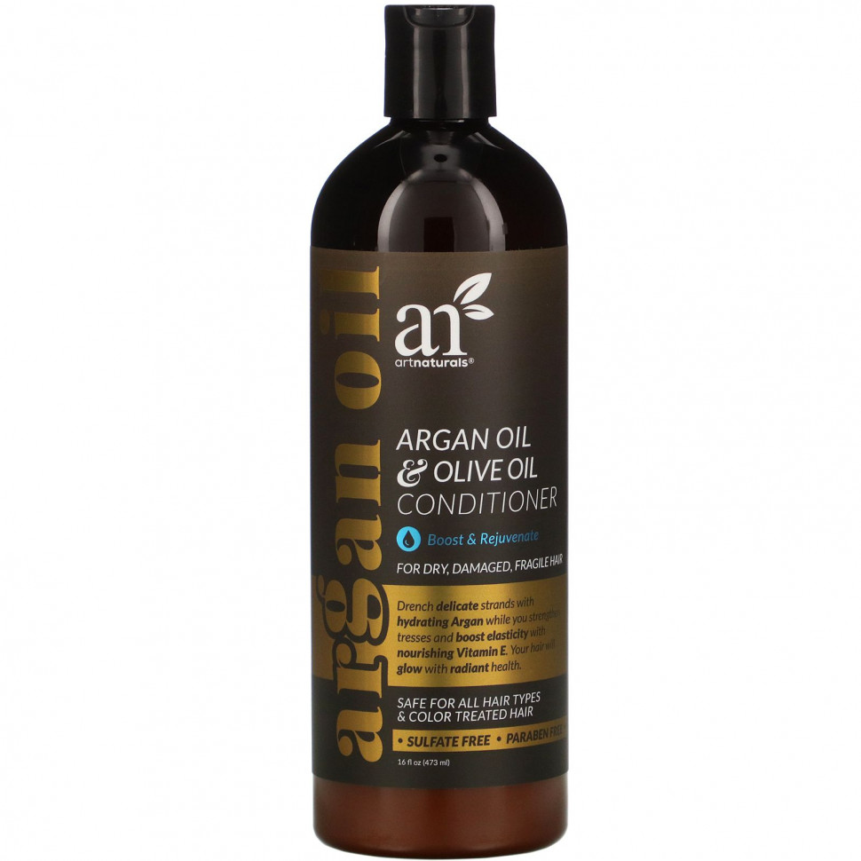 Artnaturals, Кондиционер с аргановым и оливковым маслами, для усиления и омоложения, 473 мл (16 жидк. Унций) Арт Натуралс RNA-02066
