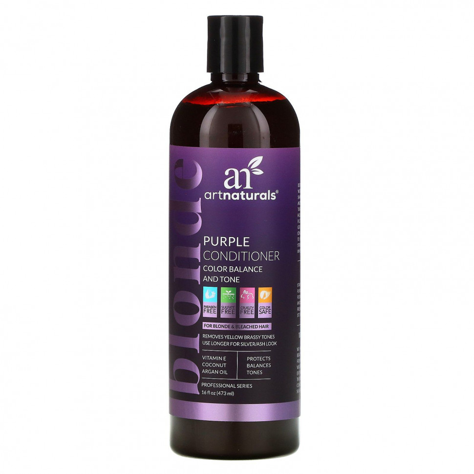 Artnaturals, кондиционер для волос Blonde Purple, баланс цвета, 473 мл (16 жидк. унций) Арт Натуралс RNA-02477