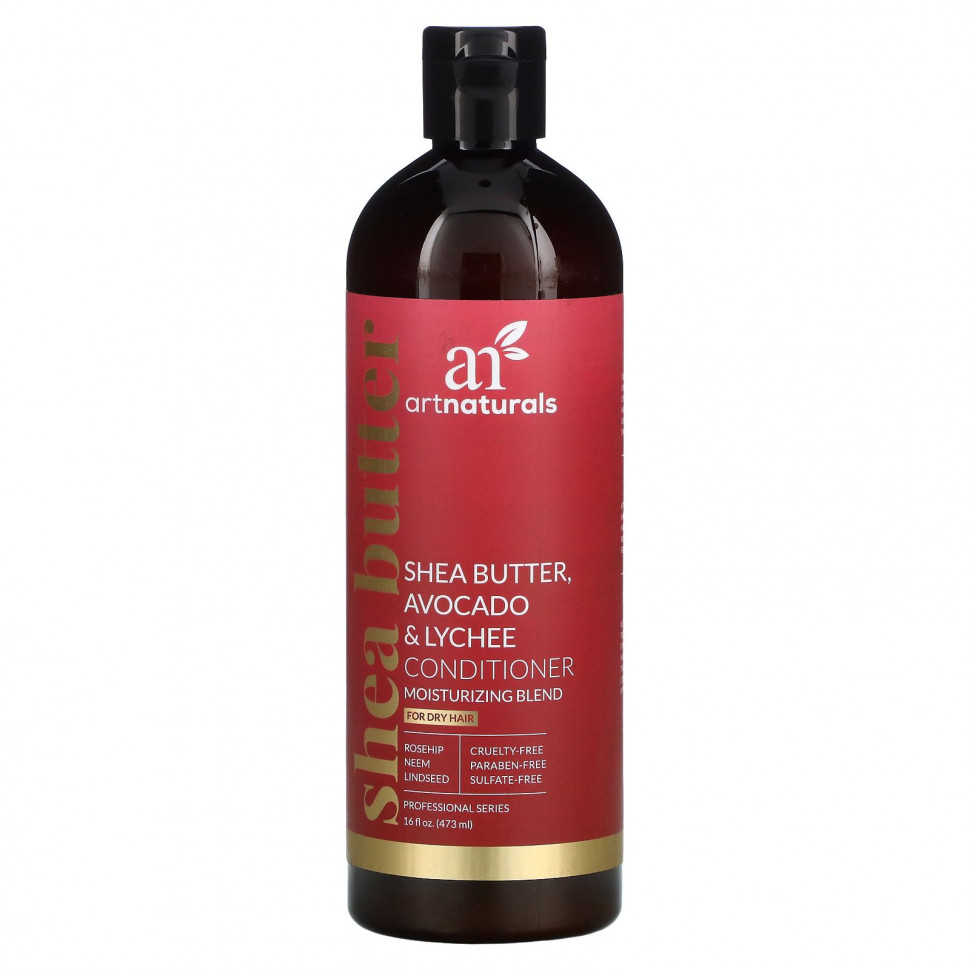 Artnaturals, Кондиционер с маслом ши, авокадо и личи, Увлажняющий шелк, Для сухих волос, 16 ж. унц.(473 мл) Арт Натуралс RNA-02125