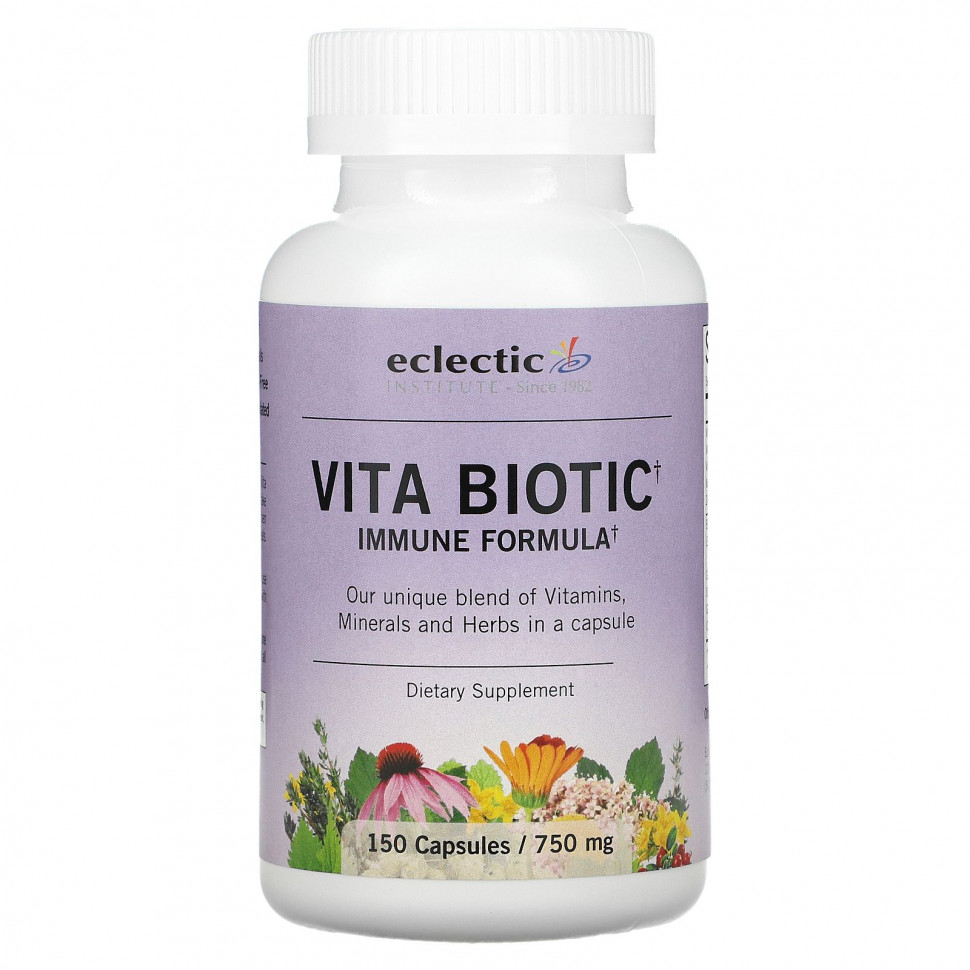 Eclectic Institute, Vita Biotic, 750 мг, 150 капсул Эклектик Институт ECL-52002