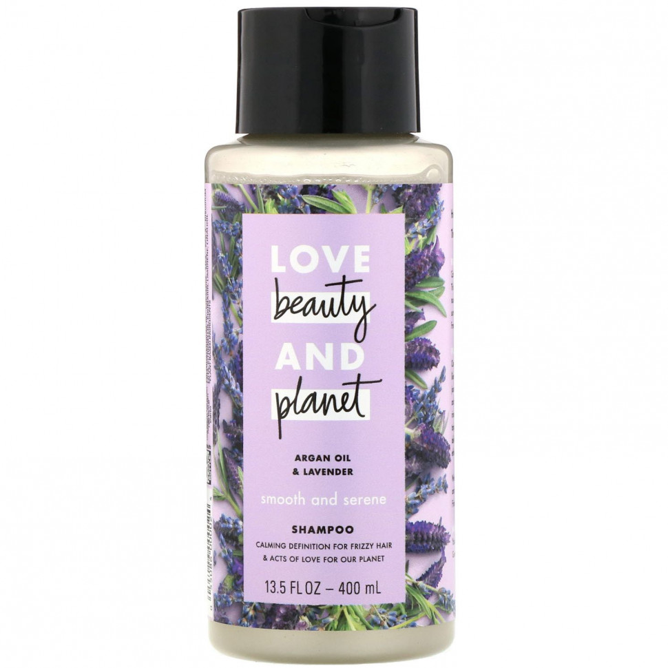 Love Beauty and Planet, Шампунь Smooth and Serene, «Аргановое масло и лаванда», 400 мл LBP-00002