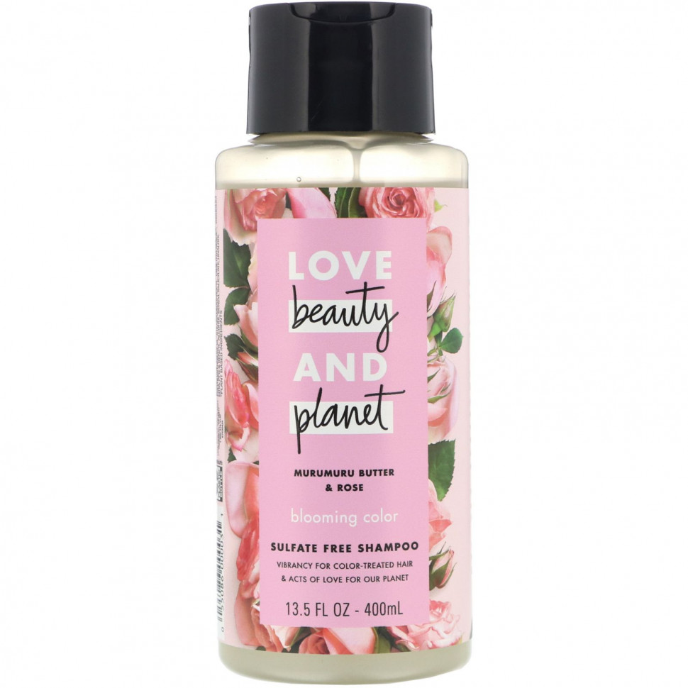 Love Beauty and Planet, Шампунь для яркости цвета волос, «Масло мурумуру и роза», 400 мл LBP-00003