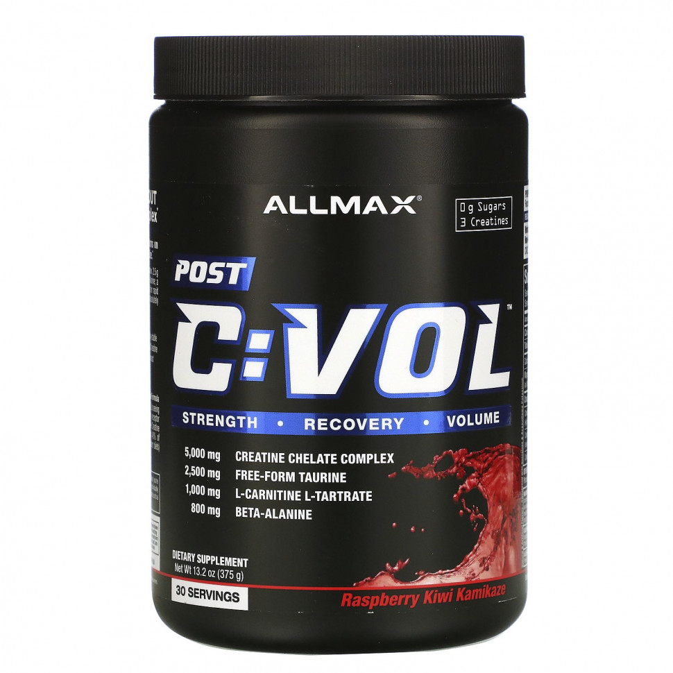 ALLMAX Nutrition, CVOL, Post, вкус малины и киви, 375 г (13,2 унции) Оллмакс Нутришн AMX-22485