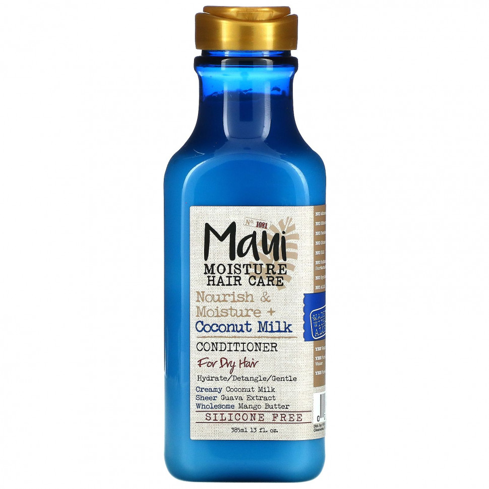 Maui Moisture, Уход за волосами, питание и увлажнение, кондиционер с кокосовым молоком, для сухих волос, 385 мл (13 жидк. Унций) MMO-18052
