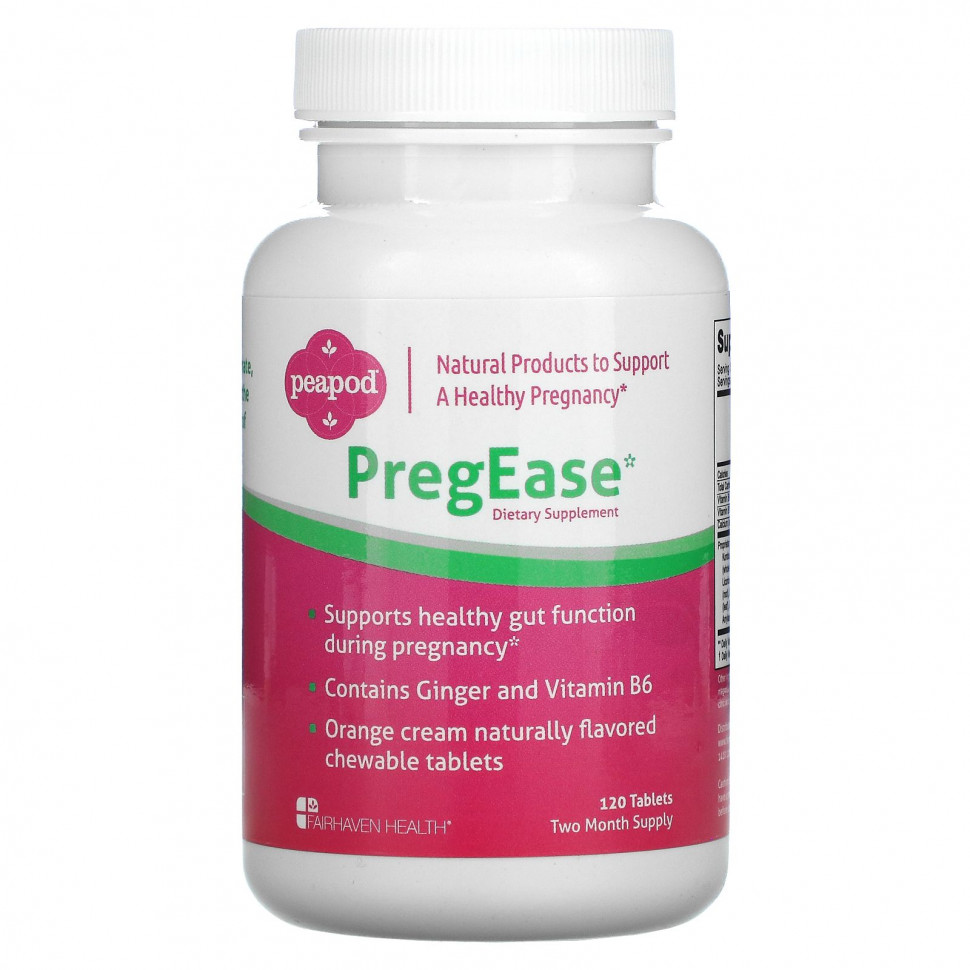 Fairhaven Health, PregEase, 120 таблеток Фэрхэвэн хэлс FHH-00086
