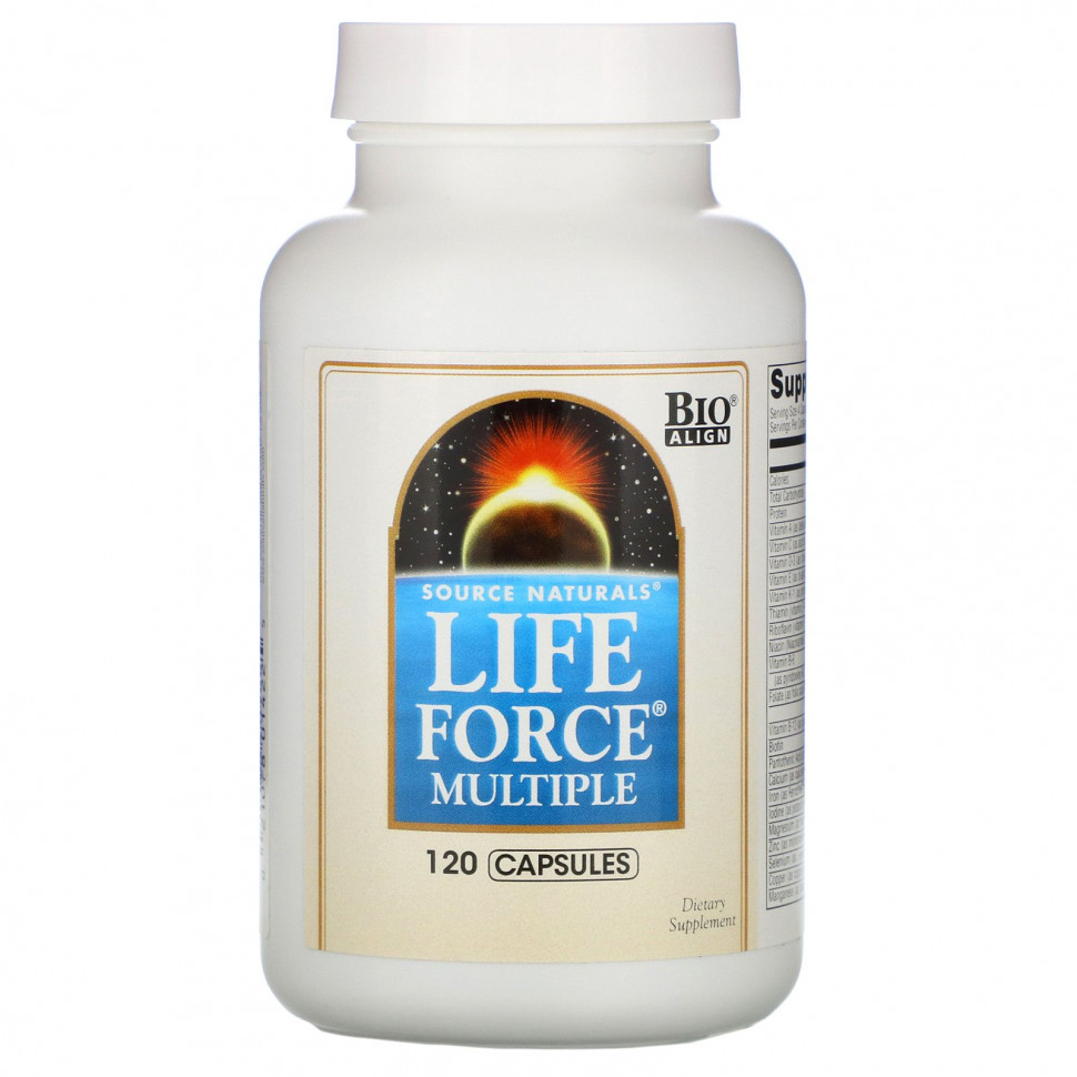 Source Naturals, Мультивитамины Life Force, 120 капсул SNS-01422
