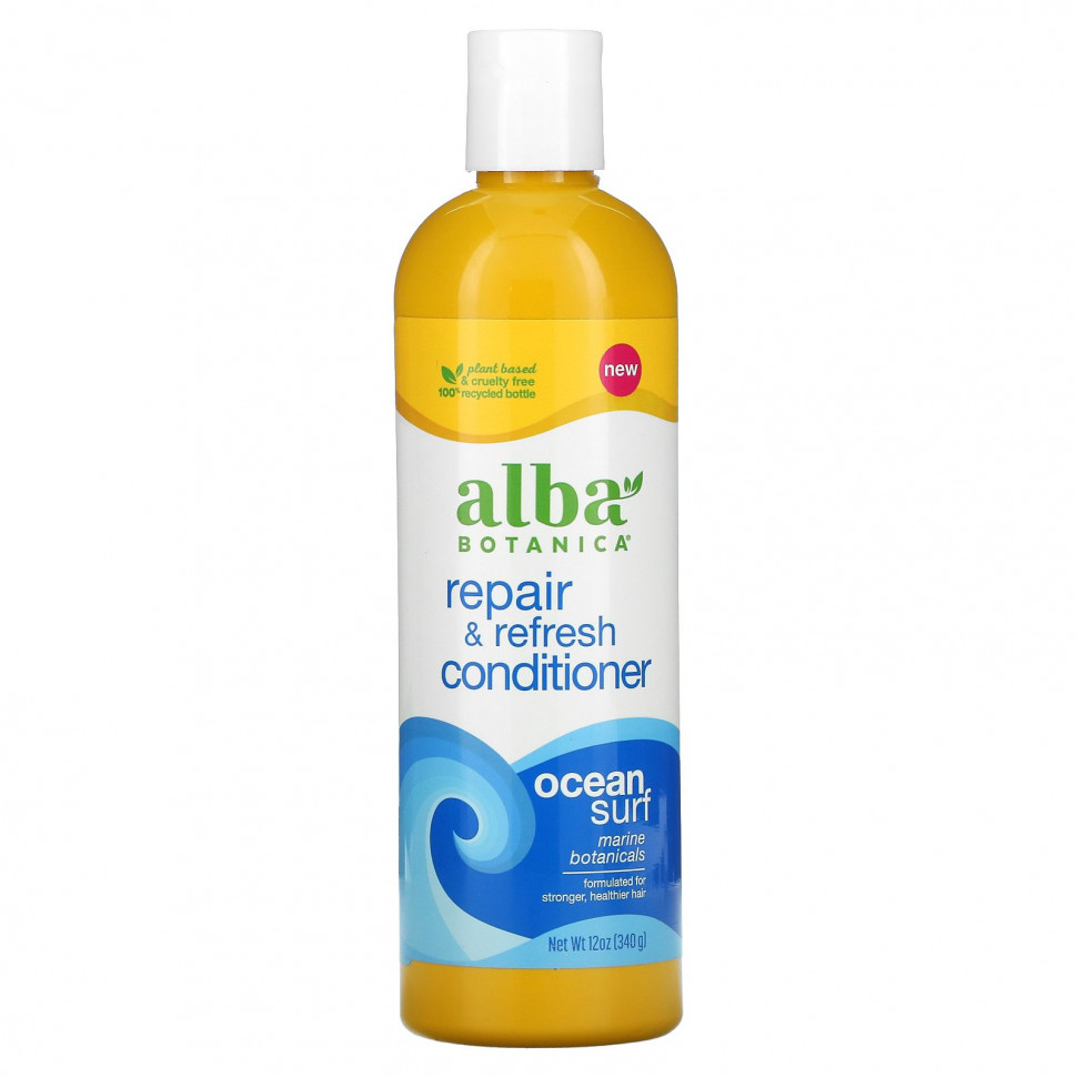 Alba Botanica, Восстанавливающий и освежающий кондиционер, Ocean Surf, 340 г (12 унций) Алба Ботаника ALB-01025