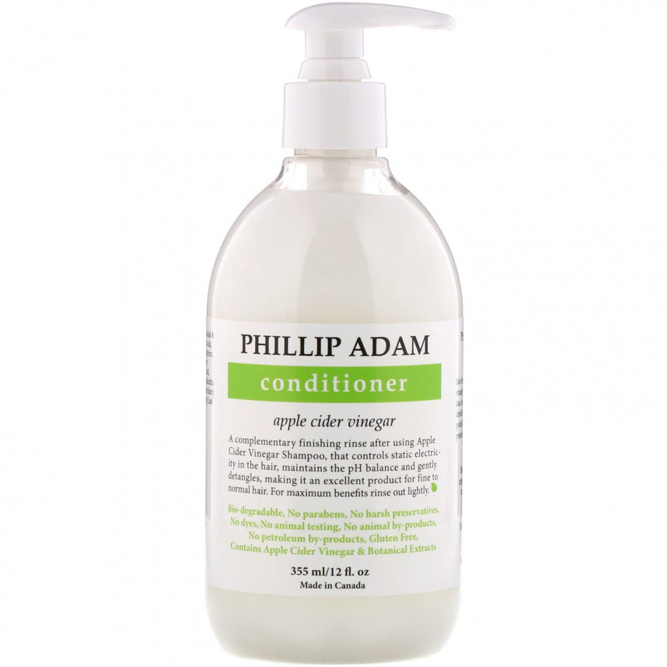 Phillip Adam, кондиционер с яблочным уксусом, 355 мл (12 жидк. унций) DAM-00006
