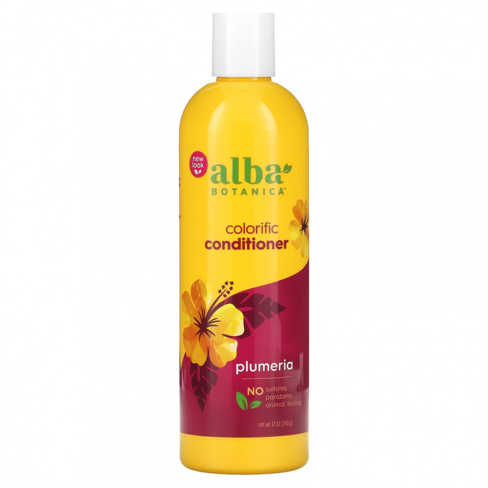 Alba Botanica, кондиционер для окрашенных волос, плюмерия, 340 г (12 унций) Алба Ботаника ALB-00863