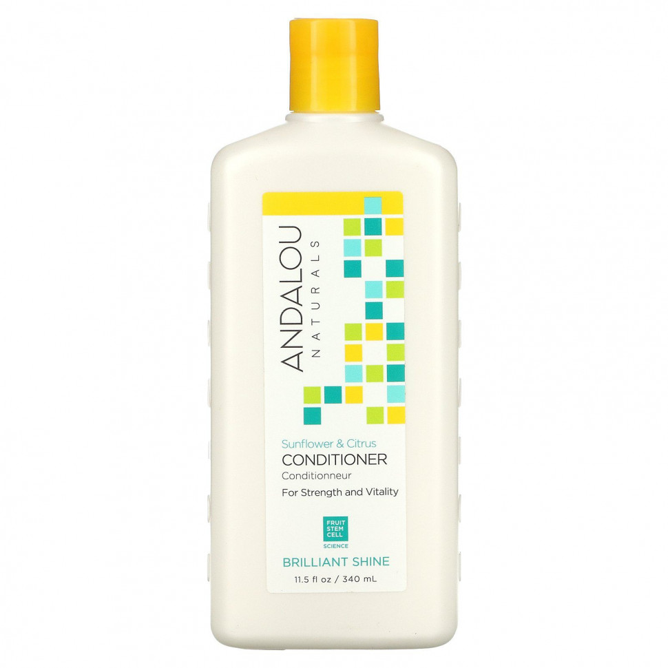Andalou Naturals, Кондиционер, бриллиантовое сияние, для силы и стойкости, подсолнечник и цитрус, 340 мл (11,5 жидких унций) Андалу Натуралс ADN-00205
