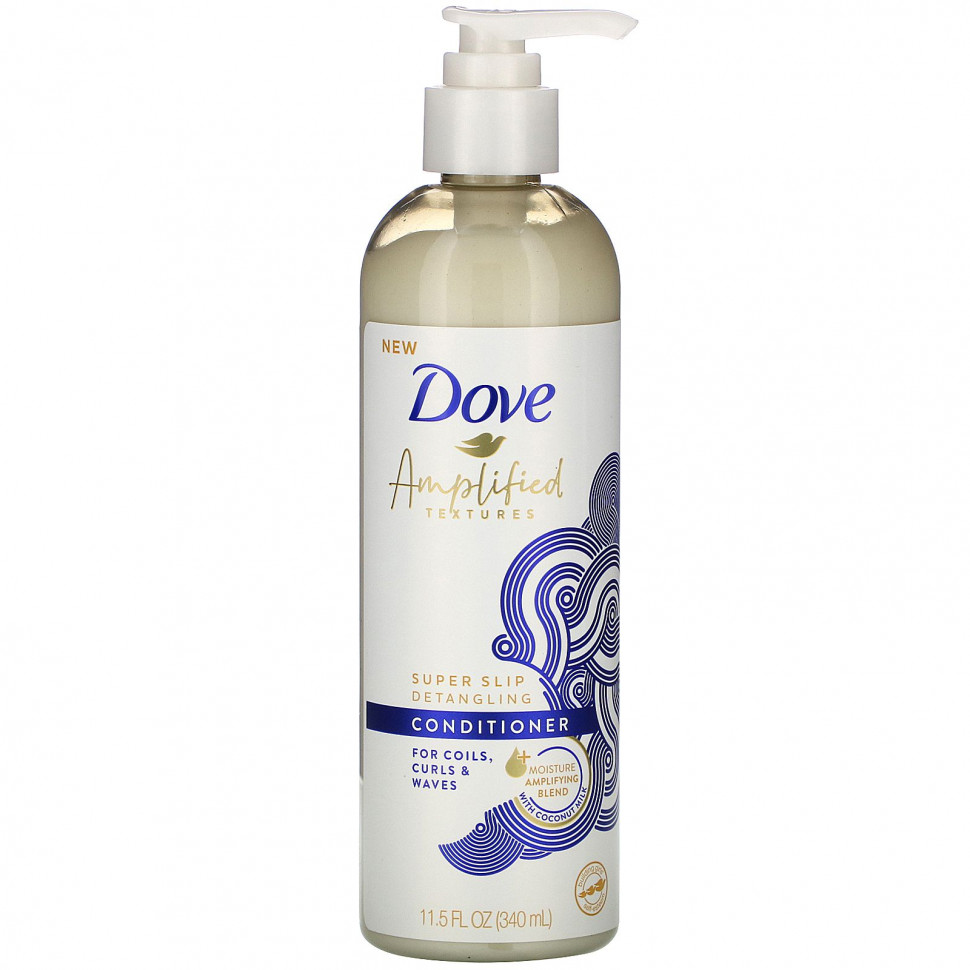 Dove, Amplified Textures, кондиционер для облегчения распутывания волос, 340 мл (11,5 жидк. Унции) DVE-47134