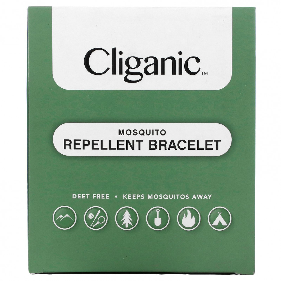 Cliganic, Браслет от комаров, 10 шт. В упаковке CLG-00700