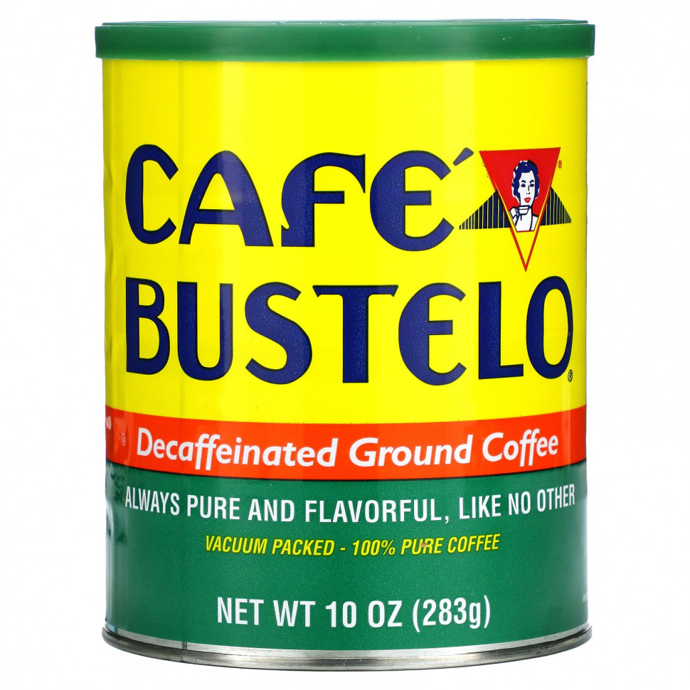 Caf? Bustelo, Молотый кофе без кофеина, 283 г (10 унций) Café Bustelo CBL-00210