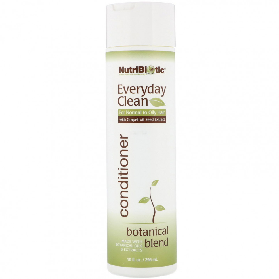 NutriBiotic, Everyday Clean, кондиционер, смесь растительных ингредиентов, 296 мл (10 жидк. унций) НутриБиотик NBC-00903