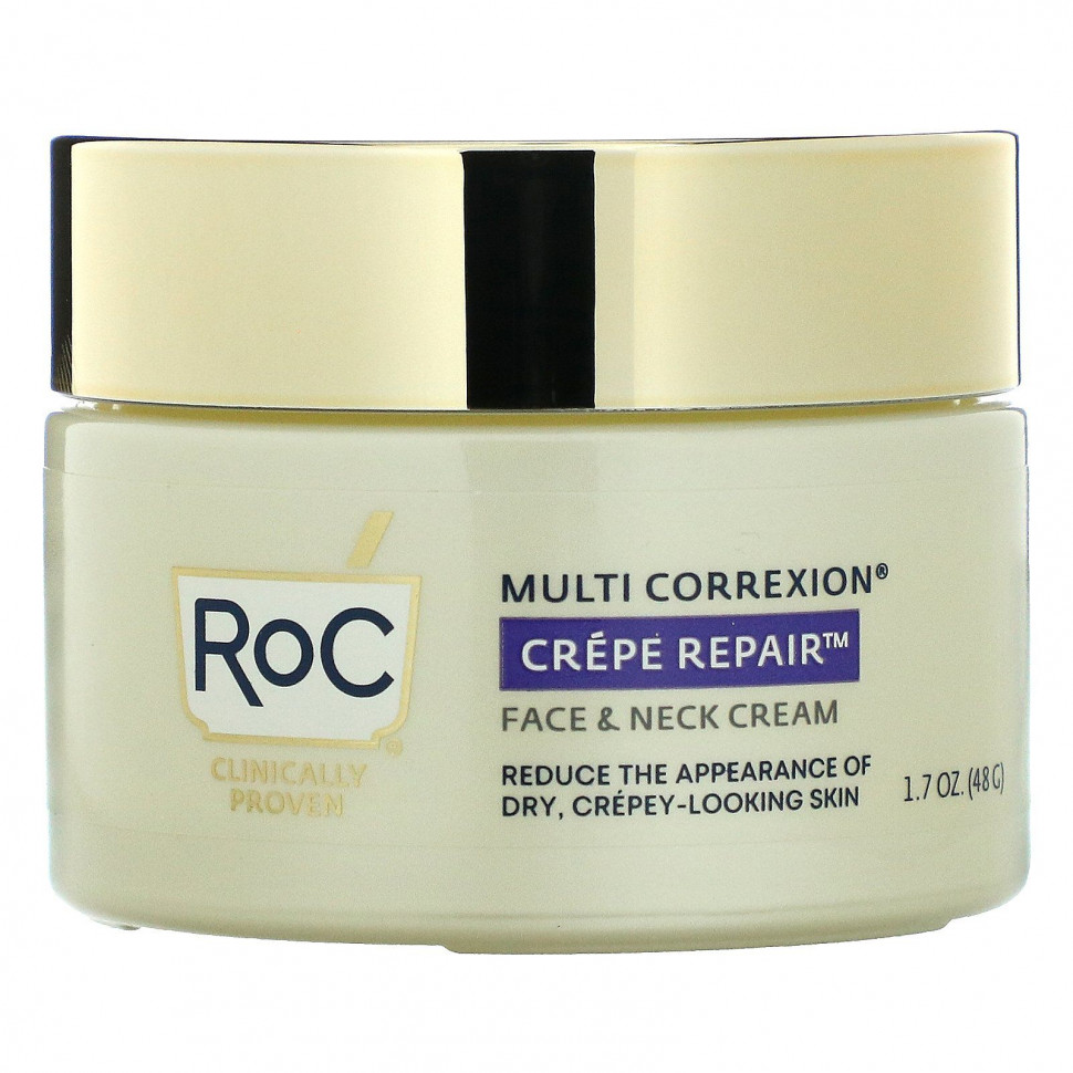 RoC, Multi Correxion, Crepe Repair, крем для лица и шеи, 48 г (1,7 унции) Рос ROC-21022