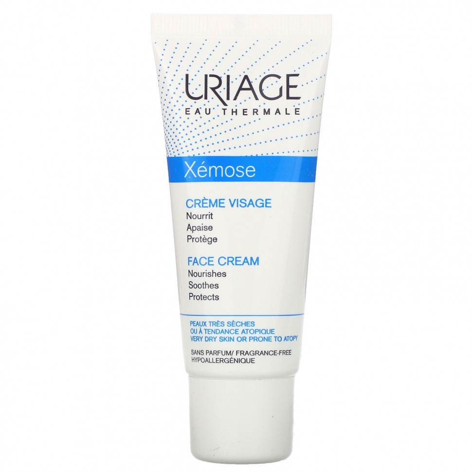 Uriage, Xemose, Крем для лица, без отдушек, 1,35 жидкой унции (40 мл) URI-00486