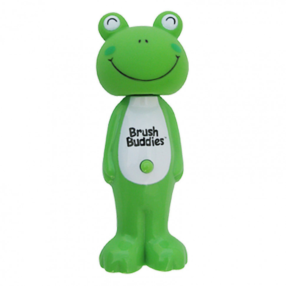 Brush Buddies, Poppin', лягушка Луи, мягкая, 1 зубная щетка Браш Баддис BBD-00301