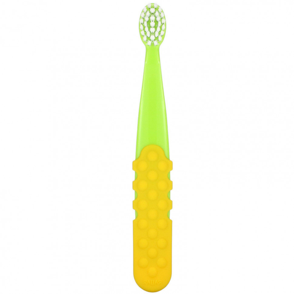 RADIUS, Totz Plus Brush, зубная щетка, для детей от 3 лет, экстра мягкая, сине-желтая, 1 шт. Радиус RAD-00315