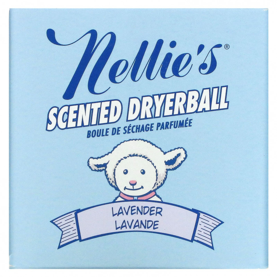 Nellie's, Ароматные шарики для стирки и сушки, лаванда, 1 шарик Нэллис Ол Нэчурал NEA-00204