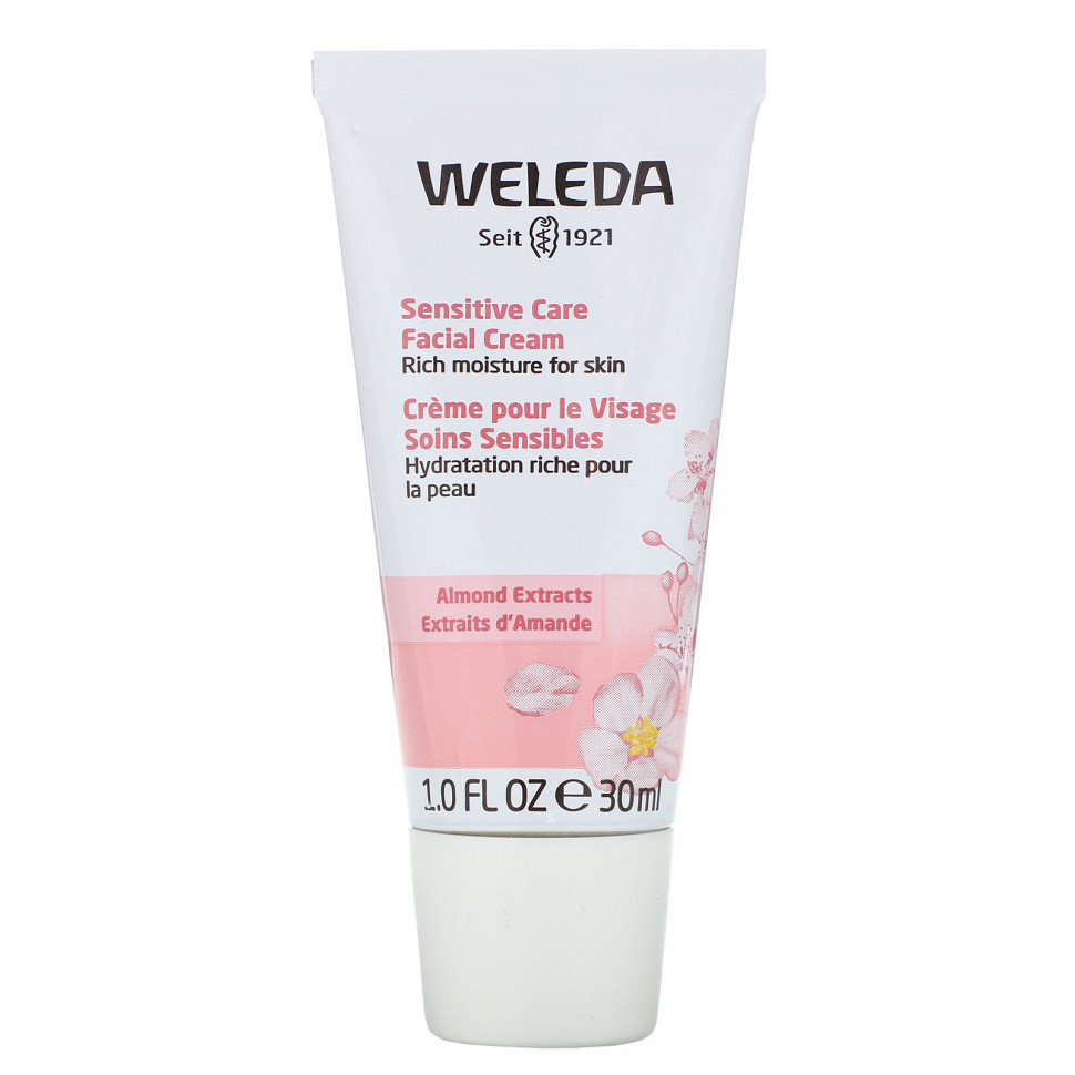 Weleda, Крем для лица для чувствительной кожи, экстракты миндаля, 30 мл (1,0 жидк. Унция) Веледа WED-08600