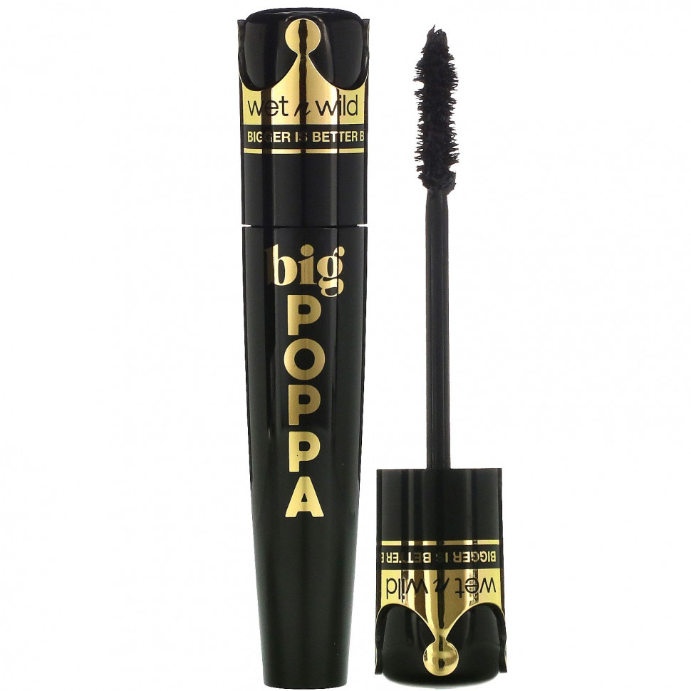 Wet n Wild, Тушь для ресниц Big Poppa, черная, 10 мл (0,33 жидк. Унции) WNW-11875