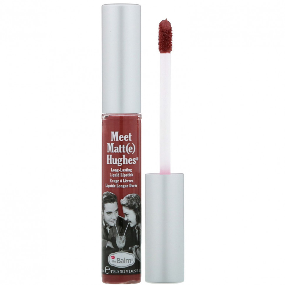 theBalm Cosmetics, Meet Matt(e) Hughes, стойкая жидкая помада, оттенок Charming, 7,4 мл зеБалм Косметикс TBM-80516