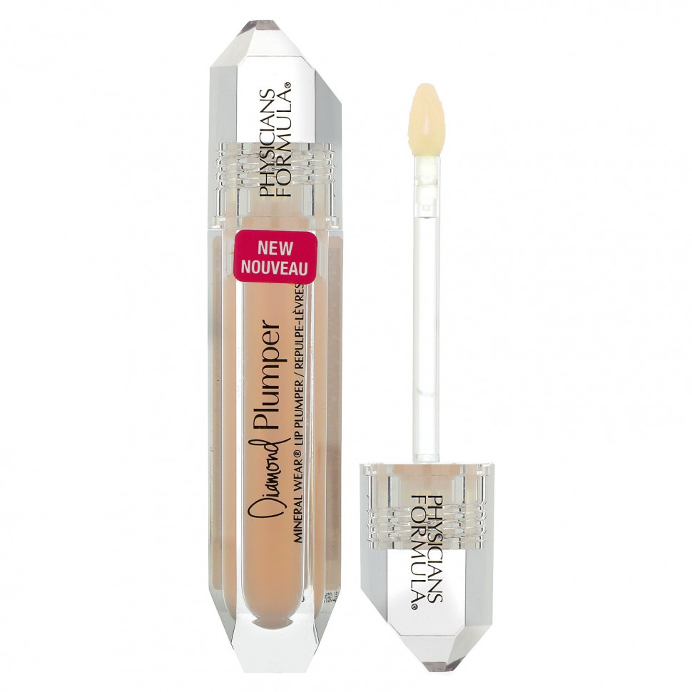 Physicians Formula, Diamond Plumper, Mineral Wear Lip Plumper, светло-розовая огранка Princess, 0,17 жидкой унции (5 мл) Физишэнс Формула Инк PFI-11772