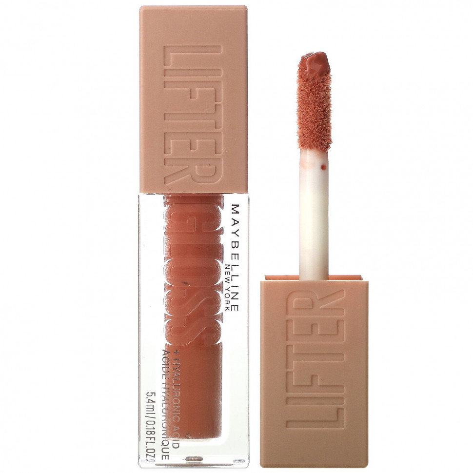 Maybelline, Lifter Gloss с гиалуроновой кислотой, янтарь 007, 5,4 мл (0,18 жидк. Унции) MBY-58391