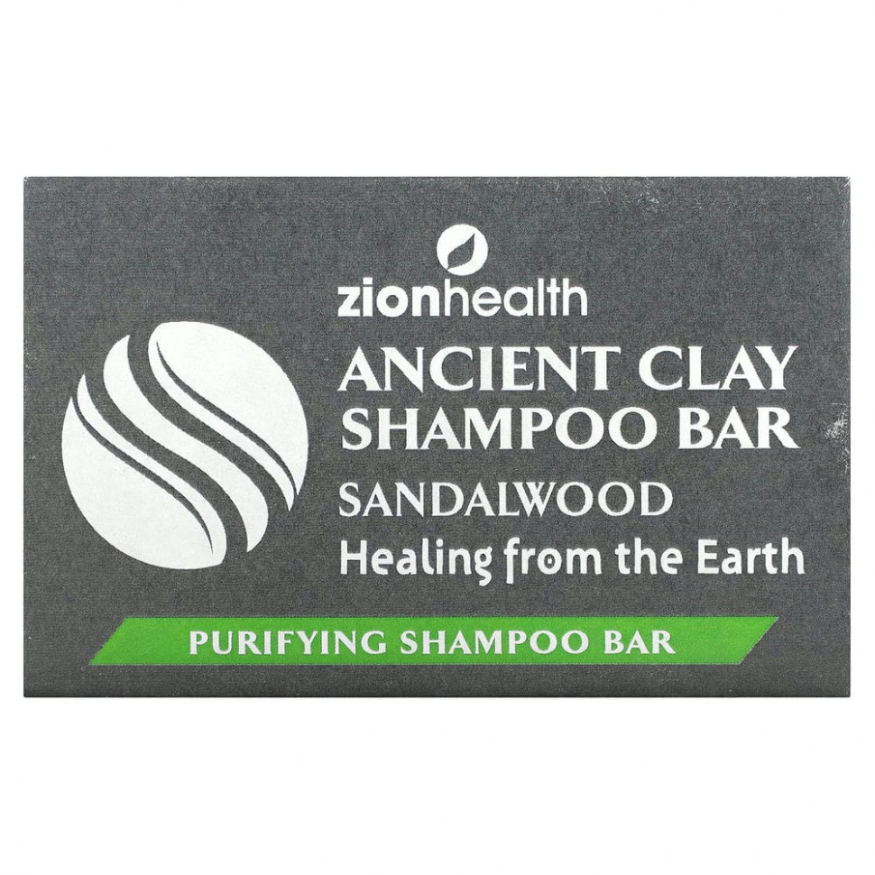 Zion Health, Ancient Clay, шампунь и мыло, сандаловое дерево, 70 г (6 унций) Зион Хэлс ZIO-10452