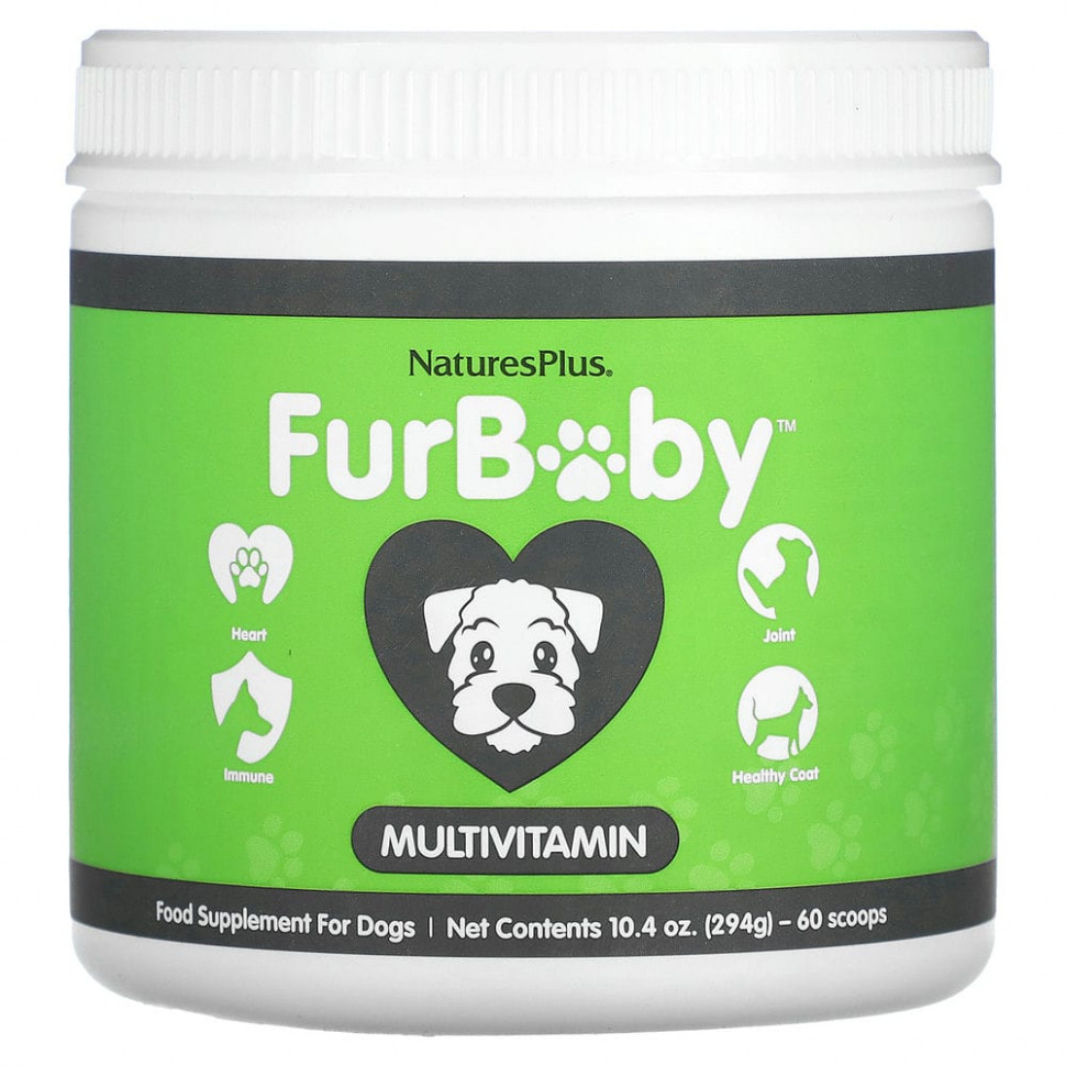 NaturesPlus, FurBaby, мультивитамины для собак, 294 г (10,4 унции) NAP-04801