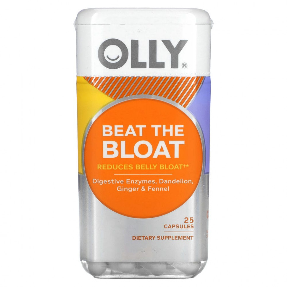 OLLY, Beat the Bloat, 25 капсул OLE-00898