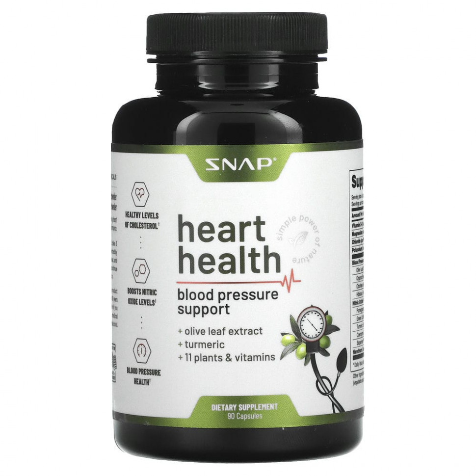 Snap Supplements, Heart Health`` 90 капсул NPP-25319