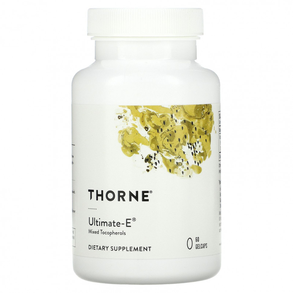 Thorne Research, Ultimate-E, 60 желатиновых капсул Торн Ресерч THR-14301