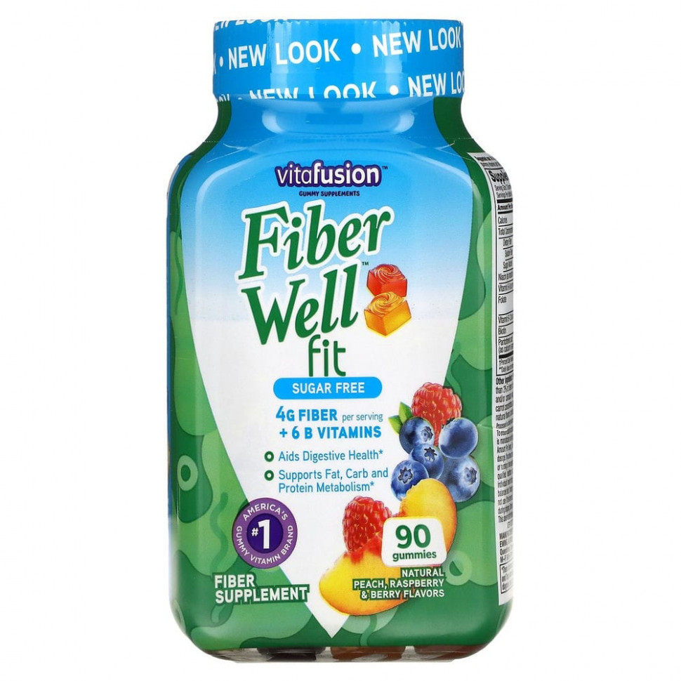 VitaFusion, Витамины FiberWell Fit, 90 жевательных таблеток ВитаФьюжен VFU-01893