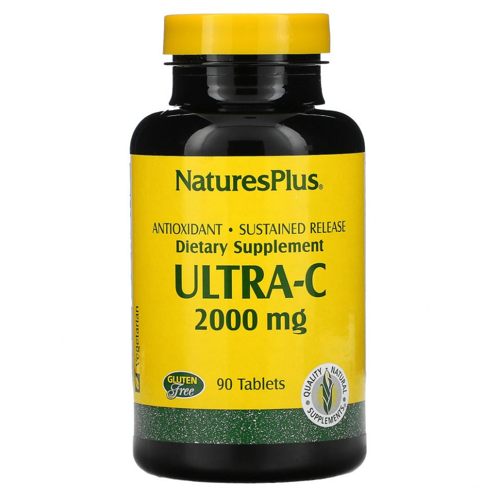 NaturesPlus, Ultra-C, 2000 мг, 90 таблеток Натурес Плюс NAP-02221