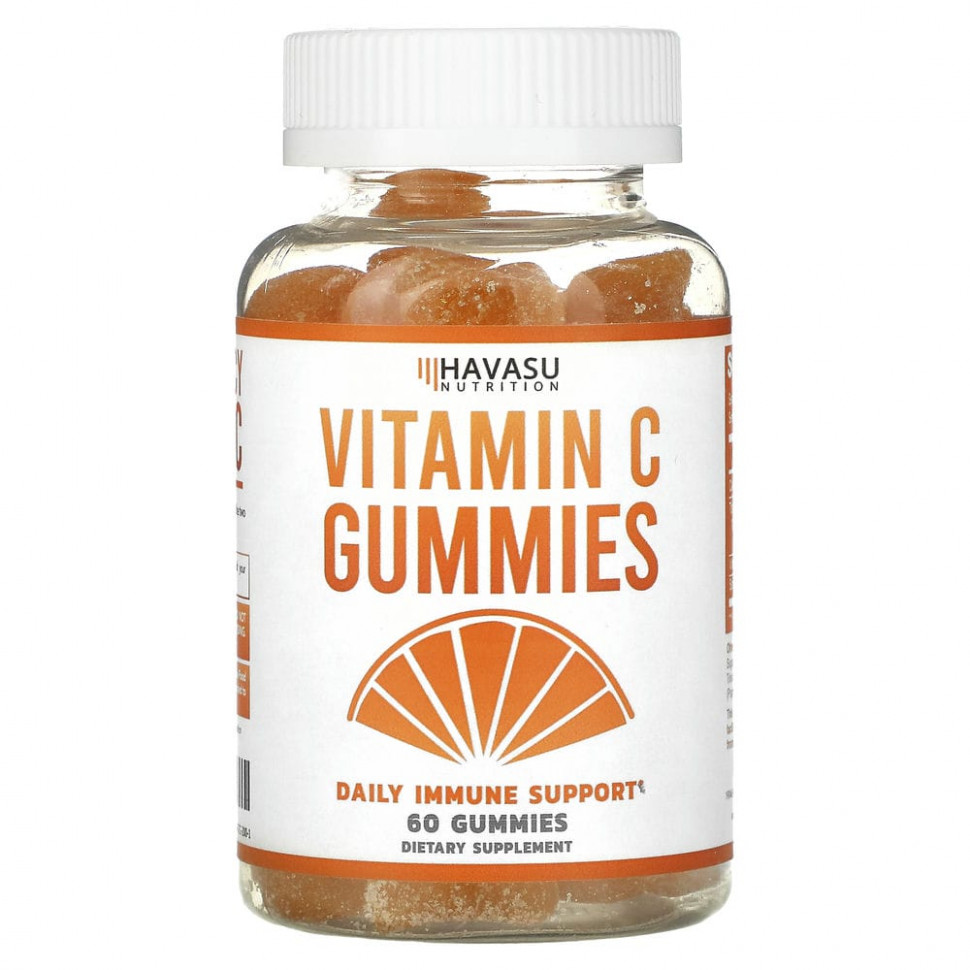 Havasu Nutrition, жевательные конфеты с витамином C, ежедневная поддержка иммунитета, 60 жевательных конфет HAV-46435