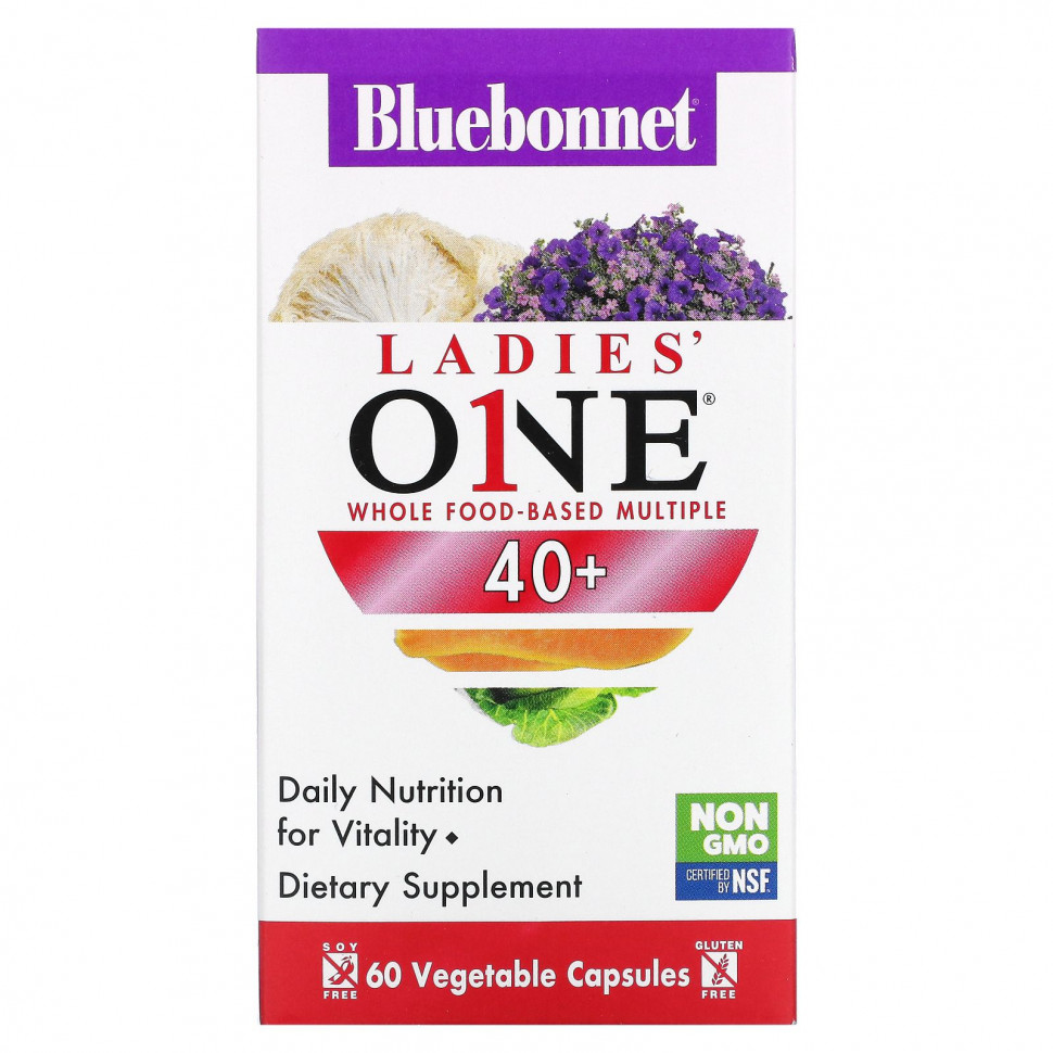 Bluebonnet Nutrition, Ladies One, комплекс из цельных продуктов, от 40 до 60 растительных капсул Блубоннэт Нутришен BLB-00155