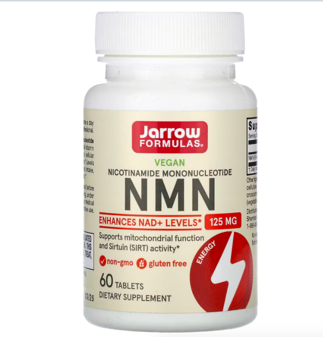 Jarrow Formulas, NMN, никотинамид мононуклеотид, 60 таблеток джэрроу формулас JRW-26023