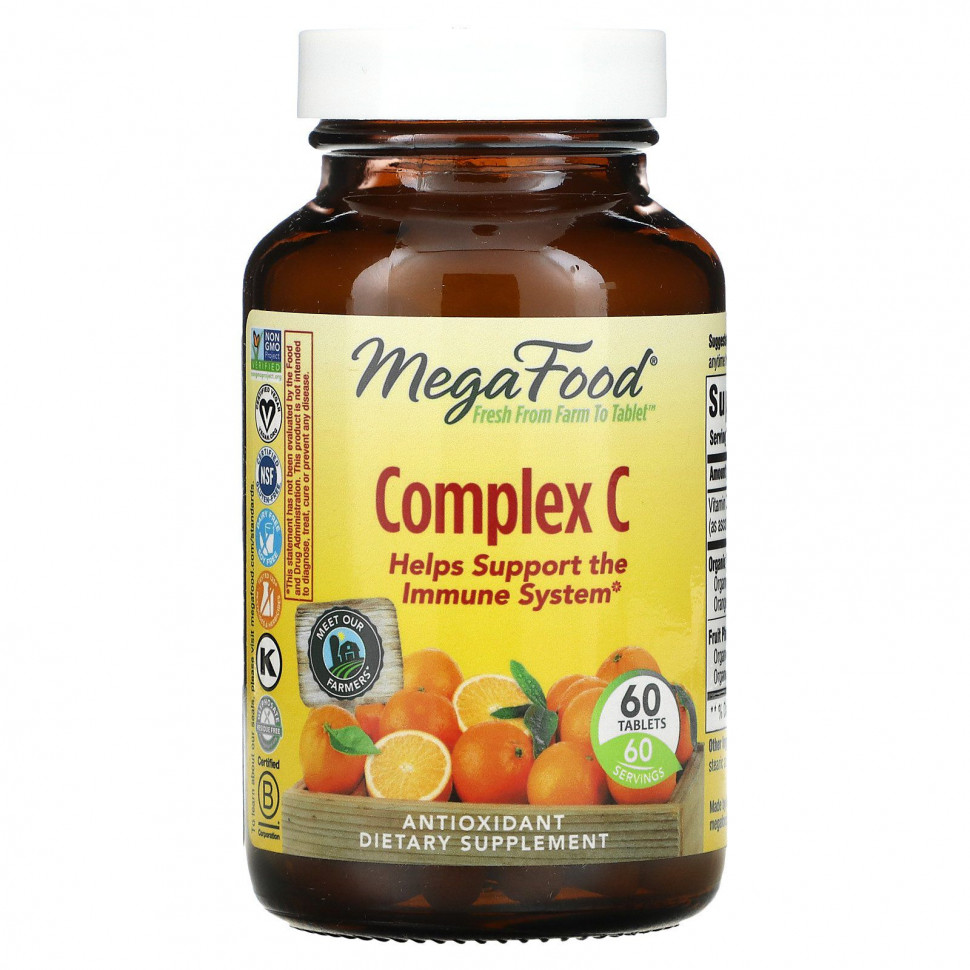 MegaFood, Complex C, 60 таблеток Мегафудс MGF-10133