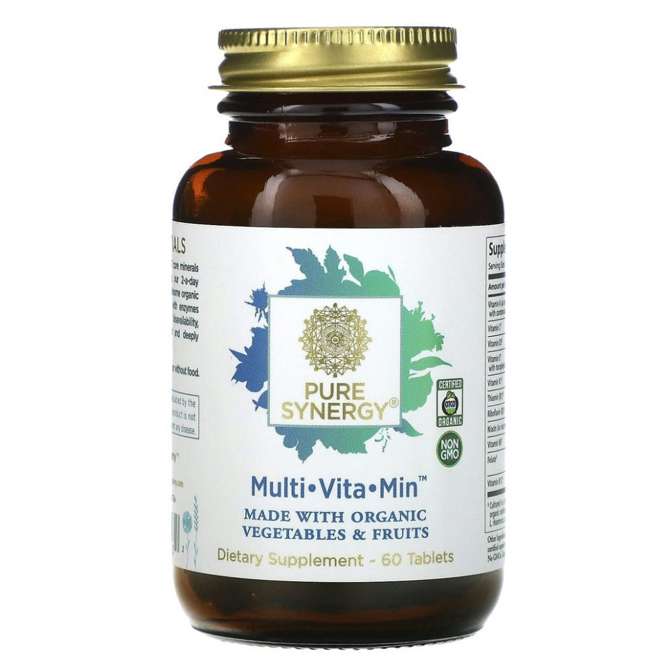 Pure Synergy, Multi Vita Min, мультивитамины, 60 таблеток SYN-00413